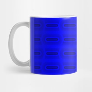 Blue Midcentury Modern Basketweave Retro Modern Design Mug